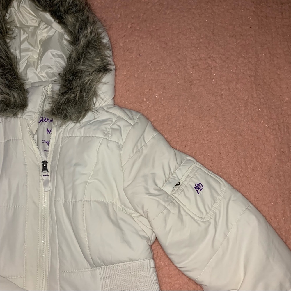 White Aeropostale Puffer Winter Jacket
